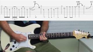 Rainbow - All Night Long guitar solo lesson with FREE TAB