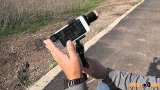 Zhiyun Z1-Smooth-C 3 Axis Smart Phone Gimbal test with Moondog Labs Anamorphic iPhone Lens