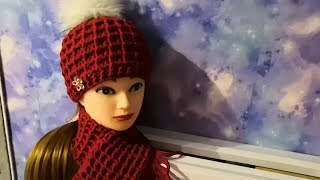 Детский комплект шапочка+шарфик крючком. 2Часть.