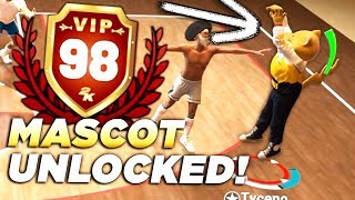 I GOT 98 OVERALL WITH A PURE SHOT CREATOR! MASCOT GAMEPLAY REWARD in NBA2K19!