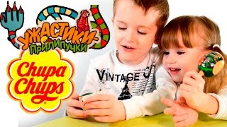 Chupa Chups Surprise: Открываем чупа чупсы из серии Ужастики прилипучки