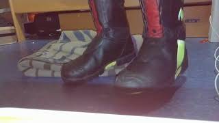 Haix Fire Hero 2 trampling a rug