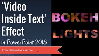 Video Inside Text Effect in PowerPoint