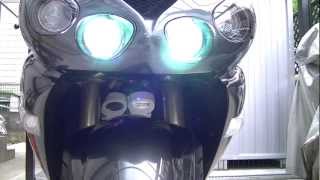 ZZR1400に一体型HIDを取り付けてみた。 ZZR1400 ZX14 HID(High Intensity Discharge lamp)