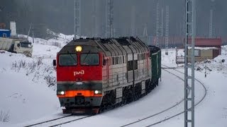 Тепловозы 2ТЭ116У (Лужский) / 2TE116U diesel locomotives (RZD, Luzhskiy)