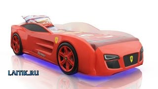 Кровать машина Romack Renner 2. Интернет-магазин "Лайтик". Детская мебель
