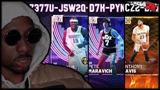I GOT A FREE PINK DIAMOND! FREE PINK DIAMOND MELO! NBA 2K19 LOCKER CODES! *NEW*