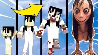¡SI MOMO TUVIERA UNA VIDA EN MINECRAFT! ?| SI MOMO EXISTIERA EN MINECRAFT