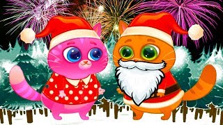 КОТЕНОК БУБУ #73 мультик для детей про котиков /  НОВОГОДНЕЕ ПОЗДРАВЛЕНИЯ котика и КИДА #ПУРУМЧАТА