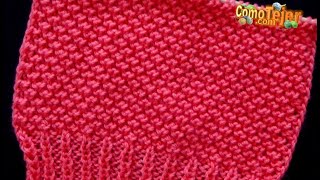 Cómo Tejer Punto Diseño “Coral” para Suéter-Knit Stitch Pattern, 2 agujas (628)