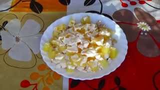 Cалат с ананасами. Салат с ананасом рецепт. Салат куриный с ананасами.