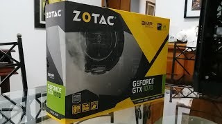 Unboxing GTX 1070 ZOTAC AMP! CORE EDITION