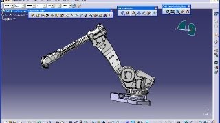 3.2  Catia v5 Kinematik - 6-axis-robot - joints - Mechanism - Simulation