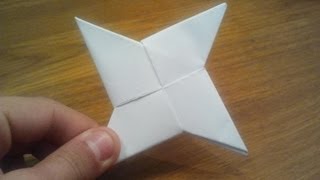 How To Make a Paper Ninja Star (Shuriken) - Origami