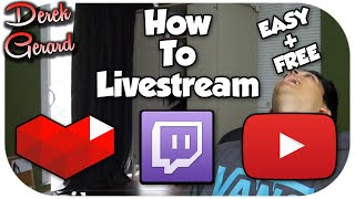 How to Live Stream on Youtube AND Twitch! 2015!