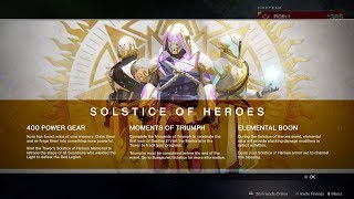 DESTINY 2 - Legendary Solstice Armor (How to acquire & full event breakdown)