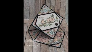 Diamond Easel Card using Free As A Bird from Stampin' Up!