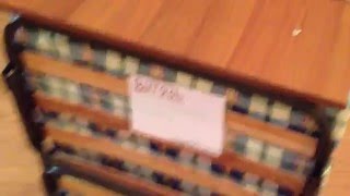 Раскладная кровать "Витязь" в сложенном виде. Обзор раскладных кроватей и раскладушек.