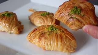 Oklavasız 2 beze ile sonuç beni bile şaşırttı? MİDYE BAKLAVA Tarifi