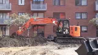 Hitachi ZAXIS135US-5B i stort renoveringsarbejde på Amager