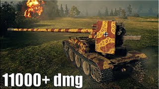 Бой на Гриль 15 максимальный урон ? 11000+ dmg ? World of Tanks Grille 15