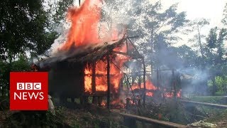 Who is burning down Rohingya villages? - BBC News