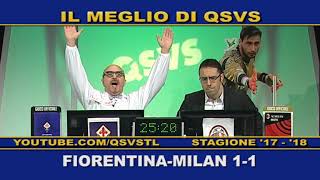 QSVS - I GOL DI FIORENTINA - MILAN 1-1  - TELELOMBARDIA / TOP CALCIO 24