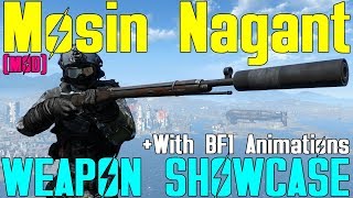 Fallout 4: Weapon Showcases: Mosin Nagant - With BF1 Animations (Mod)