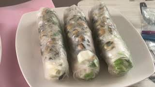 Thanh Trieu - MÓN ĂN DÂN DÃ VN Ở MỸ - ÓC GẠO CUỘN BÁNH TRÁNG - video 4K