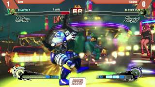 USF4 Tournament Azza Bison vs Sh4rin Zangief Road to Hype