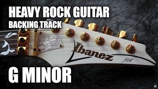 Heavy Rock Guitar Backing Track In G Minor