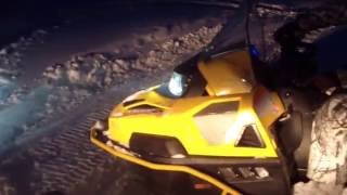 снегоход Stels viking 600 вечерняя поездка