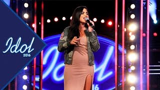 Nicole Touma framför Pillowtalk i Idol 2016 - Idol Sverige (TV4)