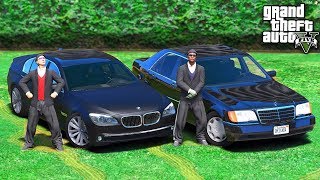 РЕАЛЬНЫЕ ПАЦАНЫ В GTA 5 - ЛЮДИ В ЧЕРНОМ НА МЕРСЕДЕСЕ И БМВ! КУПИЛИ КОСТЮМЫ! ⚡ГАРВИН