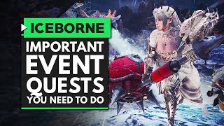 Monster Hunter World Iceborne | Most Important Event Quests You Need to Do - Appreciation Festival