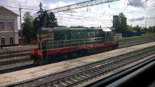 Прибытие на станцию Мичуринск-Воронежский и ЭП20-042 с поездом Кисловодск-Москва