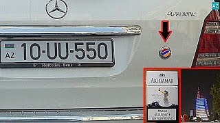 Скандал в Азербайджане. Армянский флаг появился на башне в Баку. Мерседес с армянским флагом