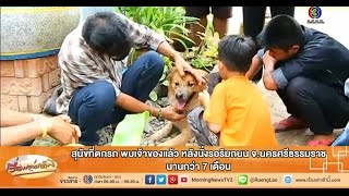 เรื่องเล่าเช้านี้ สุนัขที่ตกรถ พบเจ้าของแล้ว หลังนั่งรอริมถนน จ.นครศรีธรรมราช นานกว่า 7 เดือน