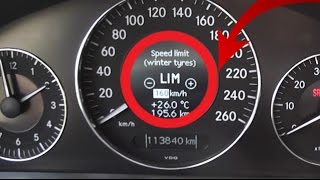 How to remove or change speed limit on the Mercedes E-Class W211 / W211 speed limiter