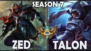 SKT T1 Faker ZED vs TALON - Rank #39 Challenger Korea