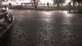 東京ディズニーランド　豪雨でどんどん水没　TokyoDisneyLand submerged