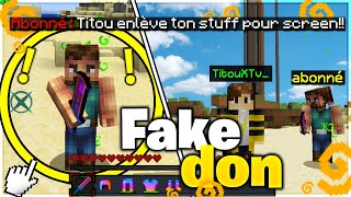 IL ME DEMANDE D'ENLEVER MON ARMURE LORS D'UN DON POUR SCREEN ET TENTE DE ME TUER SUR CHOCOLIA