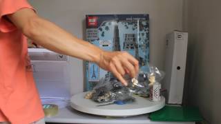 Mở hộp Lepin 17002 Lego Creator Expert Architecture 10181 Eiffel Tower giá sốc rẻ nhất