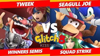 Glitch 8 SSBU - TSM I Tweek Vs. Seagull Joe - Smash Ultimate Squad Strike Winners Semis