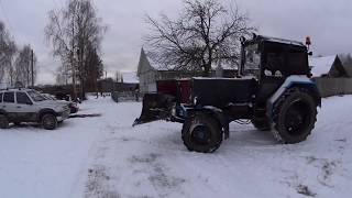 Чистка снега мтз 82 переделка отвала
