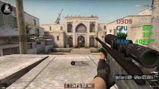 GeForce GTX 1050 ti -- Intel Core i3-8100 -- Counter Strike Global Offensive CSGO Benchmark 720p
