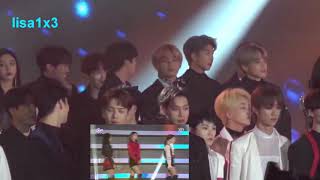 181225 [SBS Gayo Daejun 2018 Fancam] BTS (방탄소년단) , GOT7, Idol Reaction to TWICE