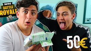 LE DOY 50€ a MI HERMANO por cada KILL en FORTNITE