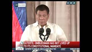 Duterte slams Ombudsman for 'corruption, selective justice'