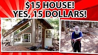 $15 earth berm tiny house filmed 30 years later - not a typo, FIFTEEN dollars